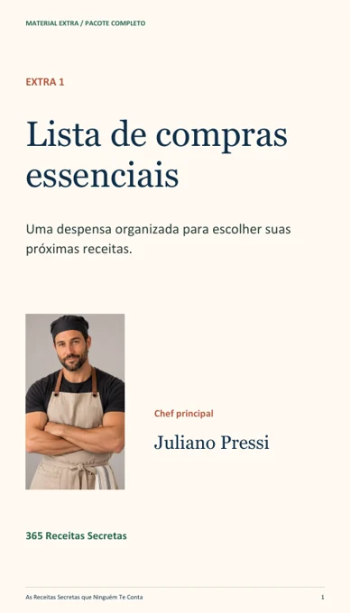 Capa da Lista de compras essenciais